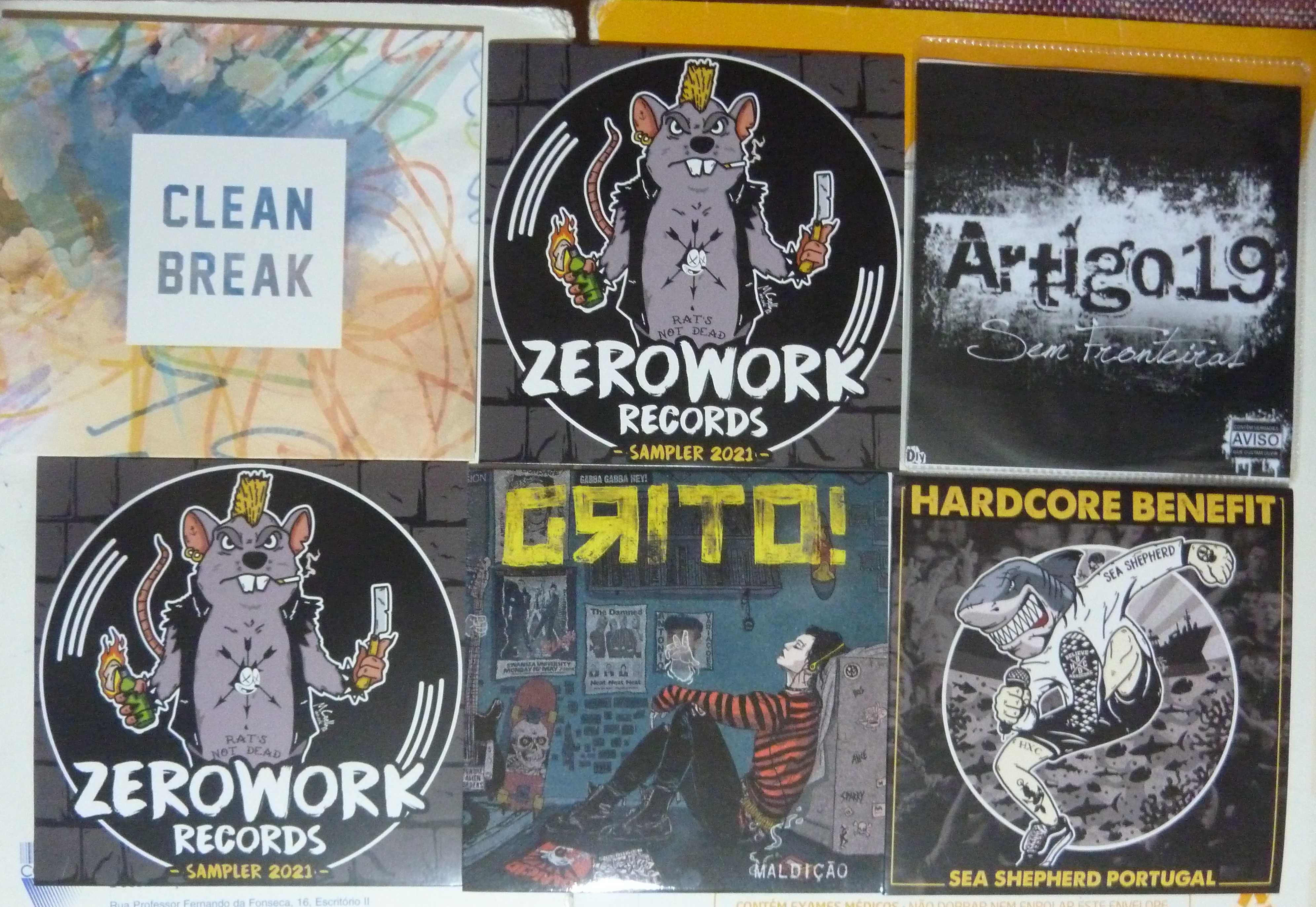 Cds - 6 cds de Punk Hardcore Português - portes grátis