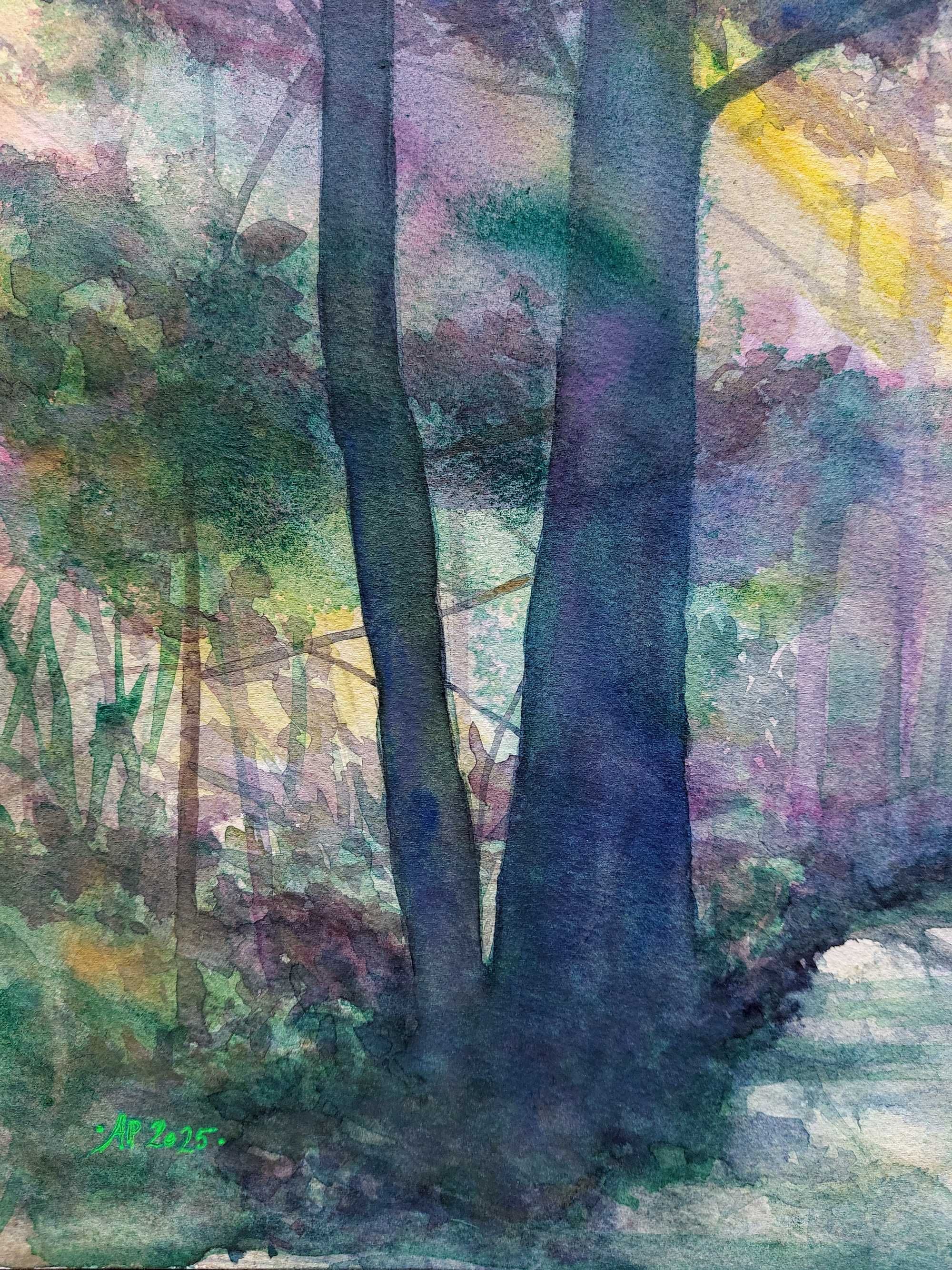 "Yutori" akwarela na papierze 31x41 cm