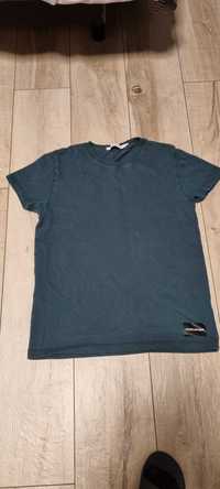 T-shirt koszulka Calvin Klein Jeans butelkowa zieleń, r. M,stan bdb