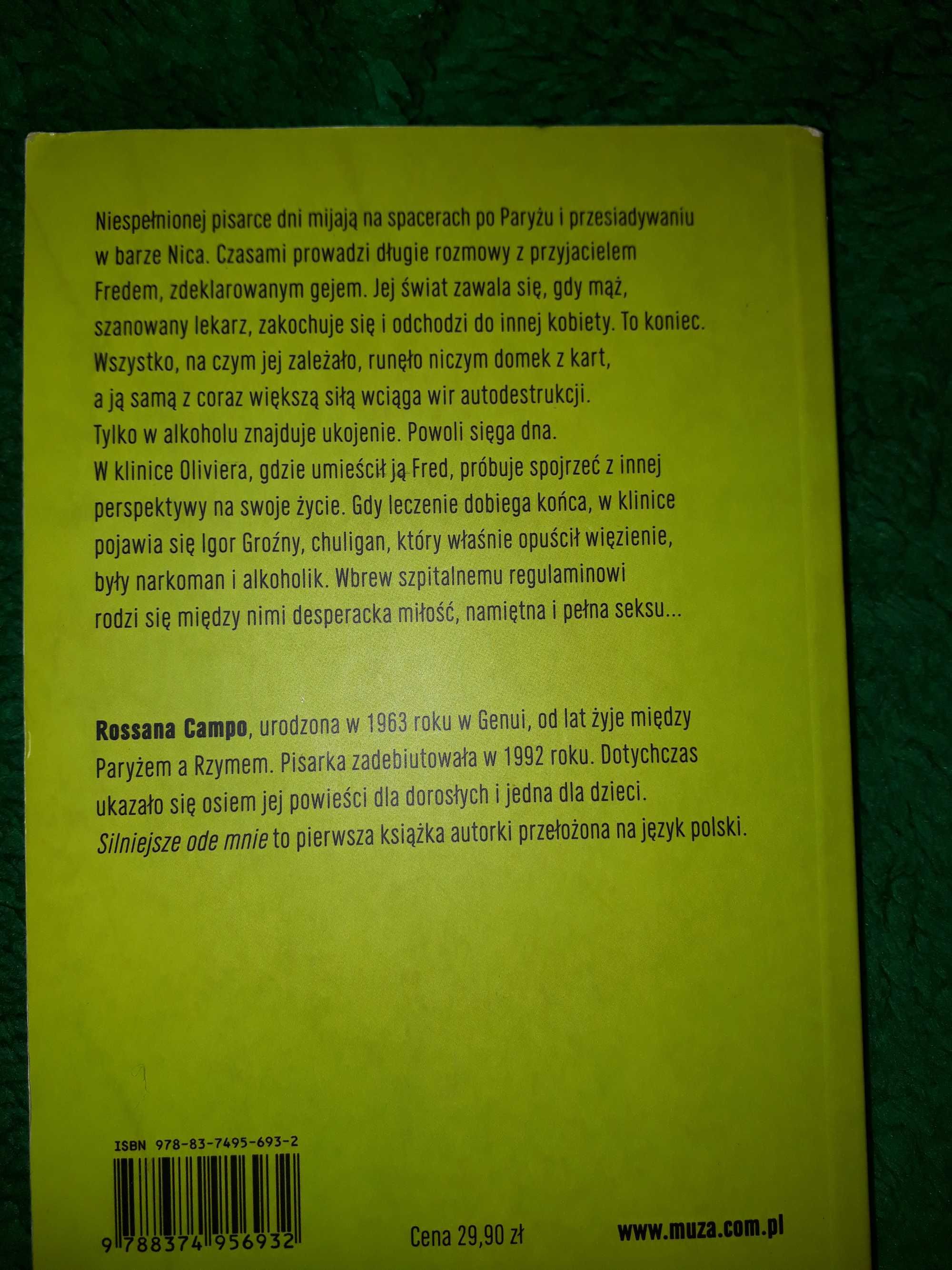 "Silniejsze ode mnie" Rossana Campo