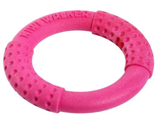 Ring dla psa do zabawy na lądzie i w wodzie Kiwi Walker 13,5cm Różowy