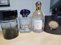 Puste buteleczki po perfumach Guerlain, YSL