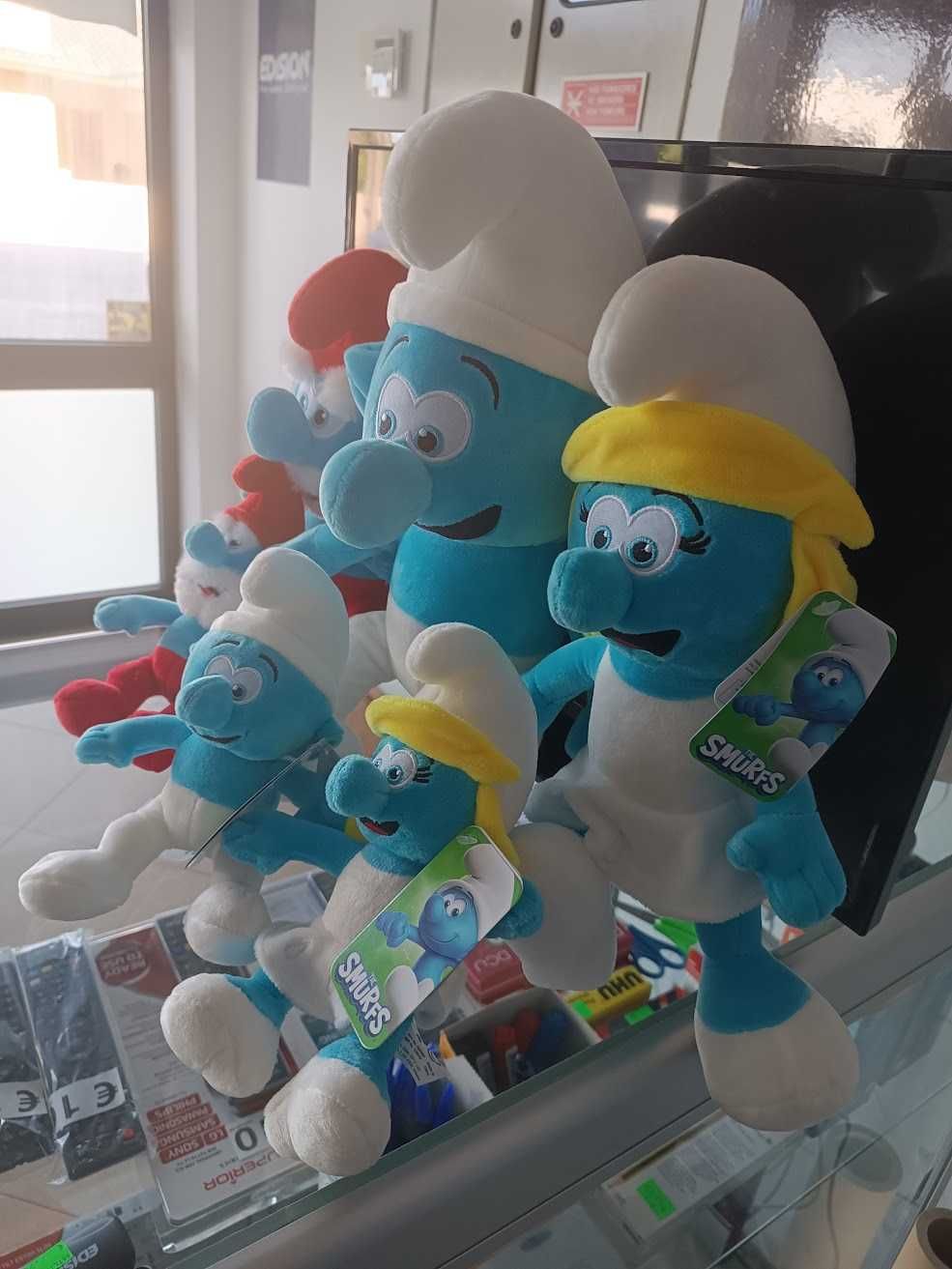 Peluches dos Smurfs 22,33 e 42cm