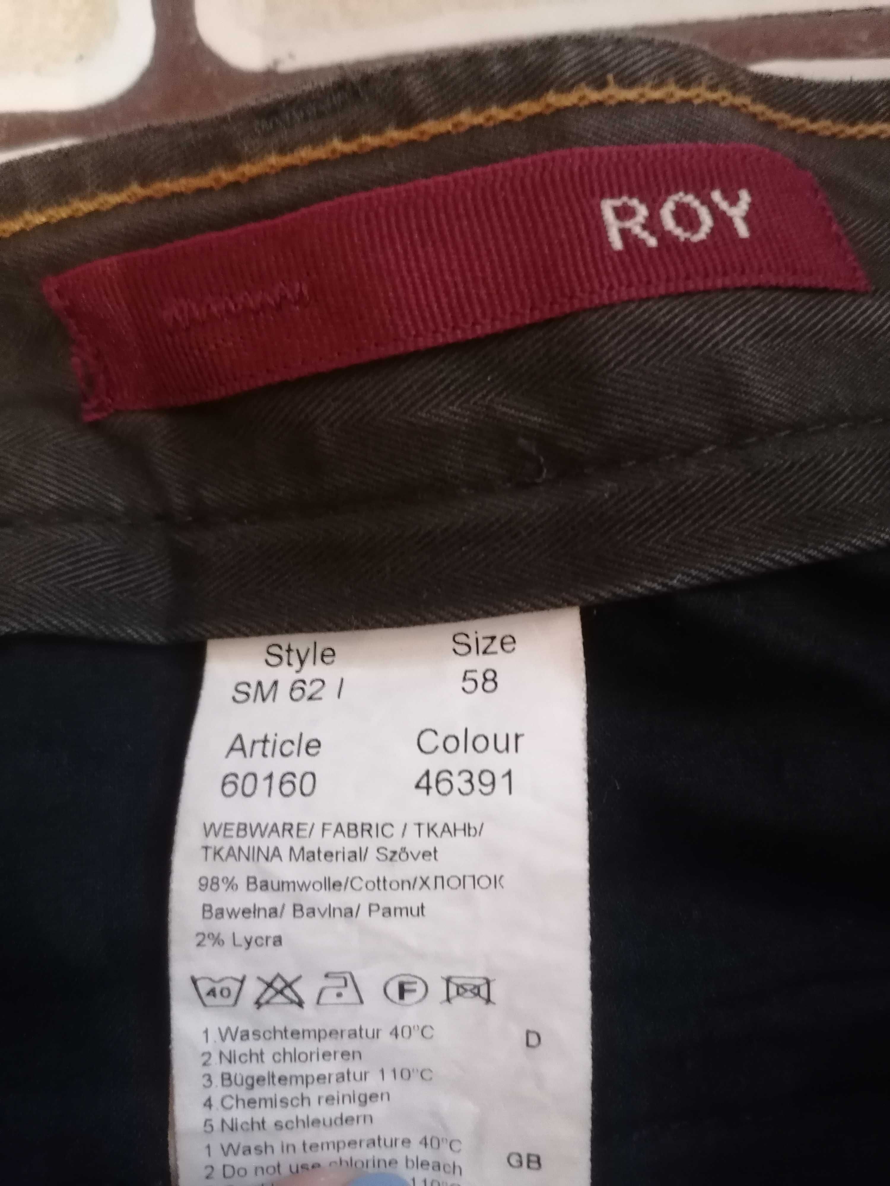 męskie spodnie bawełniane Roy r. 58 (XL) stan idealny