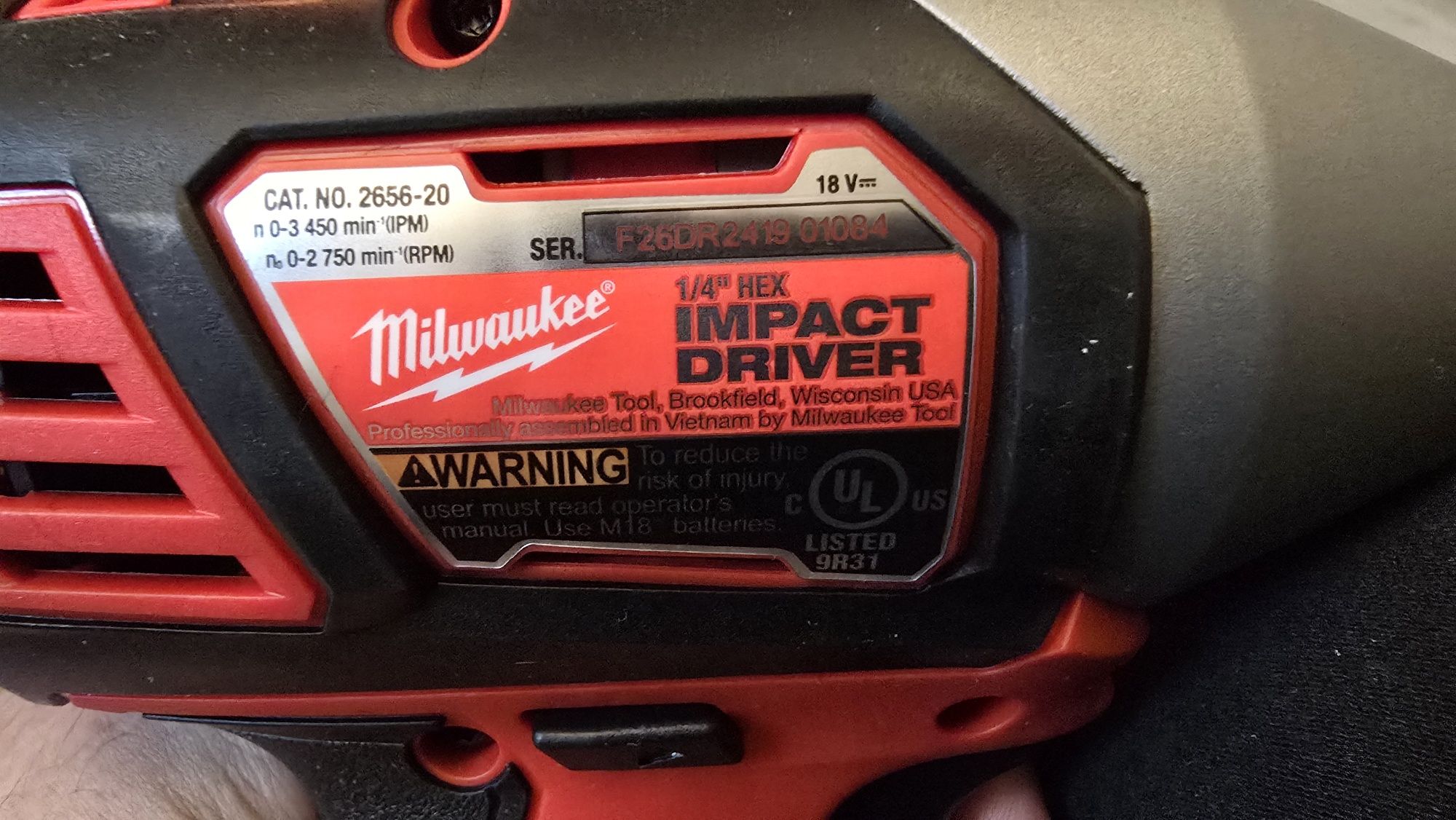 Wiertarka i zakrętarka Milwaukee M18  2 baterie Torba  NOWE Oryginał