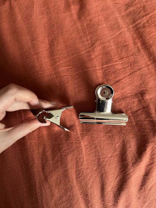 Набір металевих скріпок 73 мм металеві скріпки для скетчбука/ блокнота