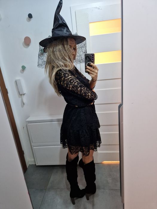 L 40 strój kostium przebranie na Halloween karnawał czarownica