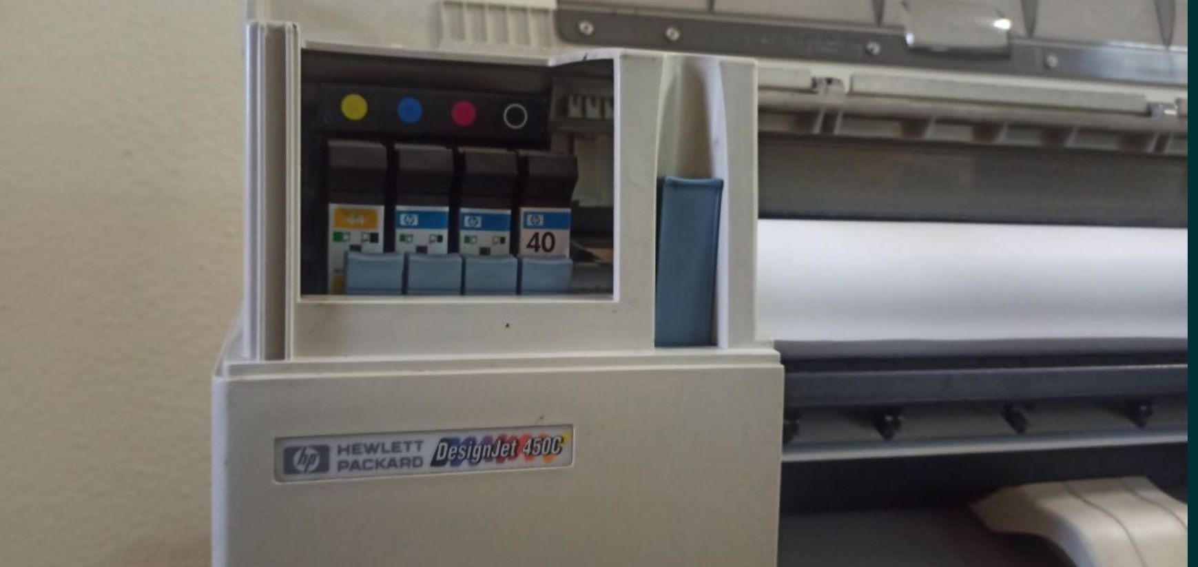Широкоформатный принтер плоттер hewlett packard designjet 450c