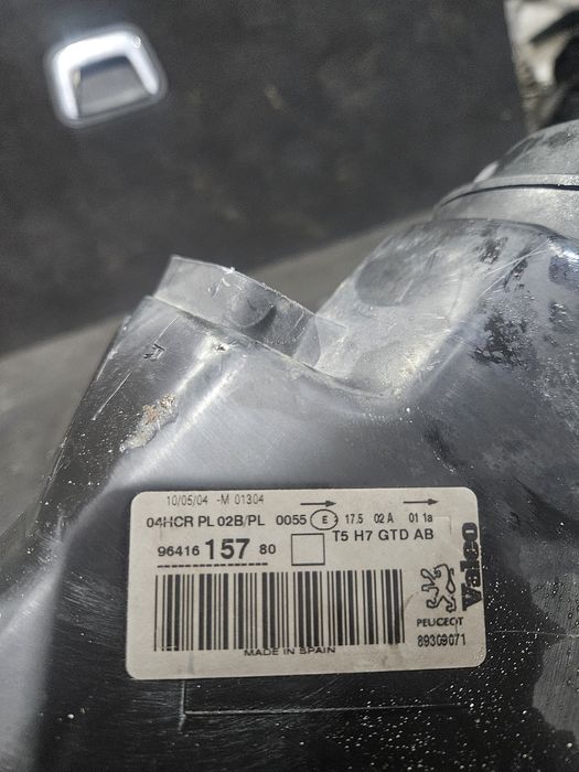 Lampa przód lewa Peugeot 307 wersja Europejska. Orginał