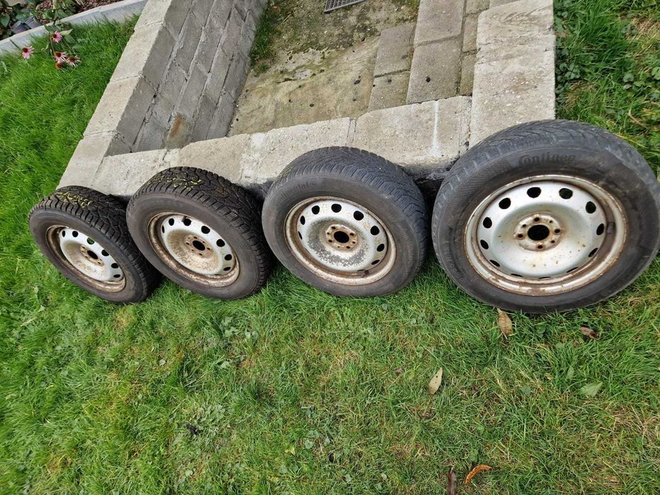 Felgi z oponami 195/65/15 2 szt 185/65/15 2 szt ZIMA 4x98 Fiat