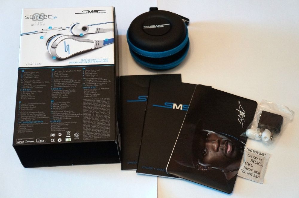 Słuchawki SMS Audio Street by 50 Cent In-Ear Wired (kolor biały) NOWE!