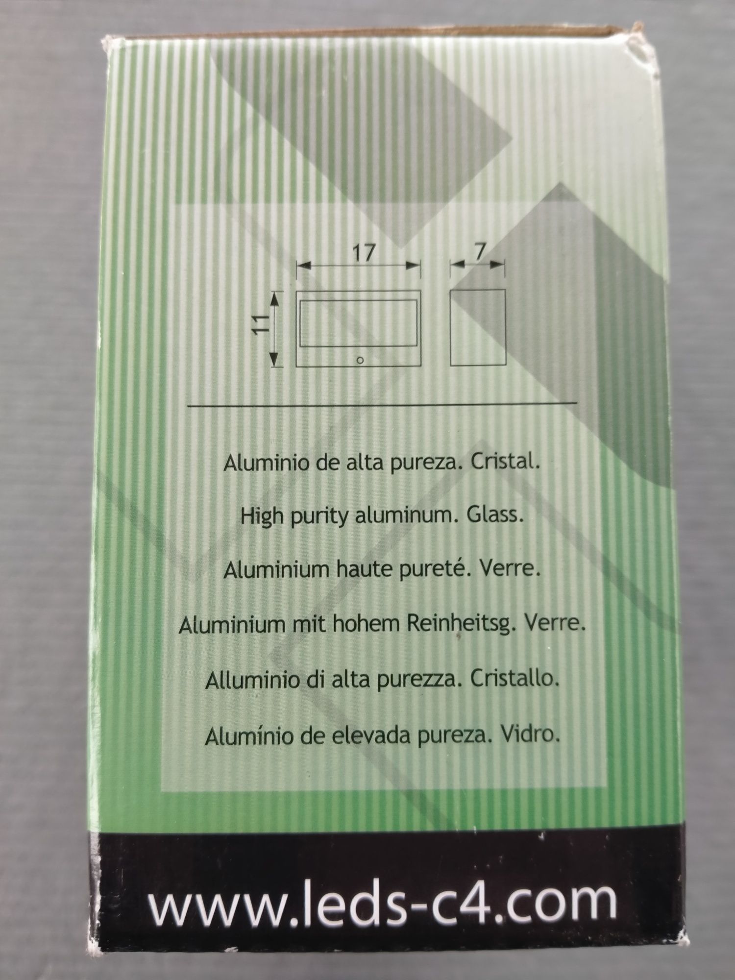 Zewnętrzna lampa ścienna Leds-C4 Nemesis