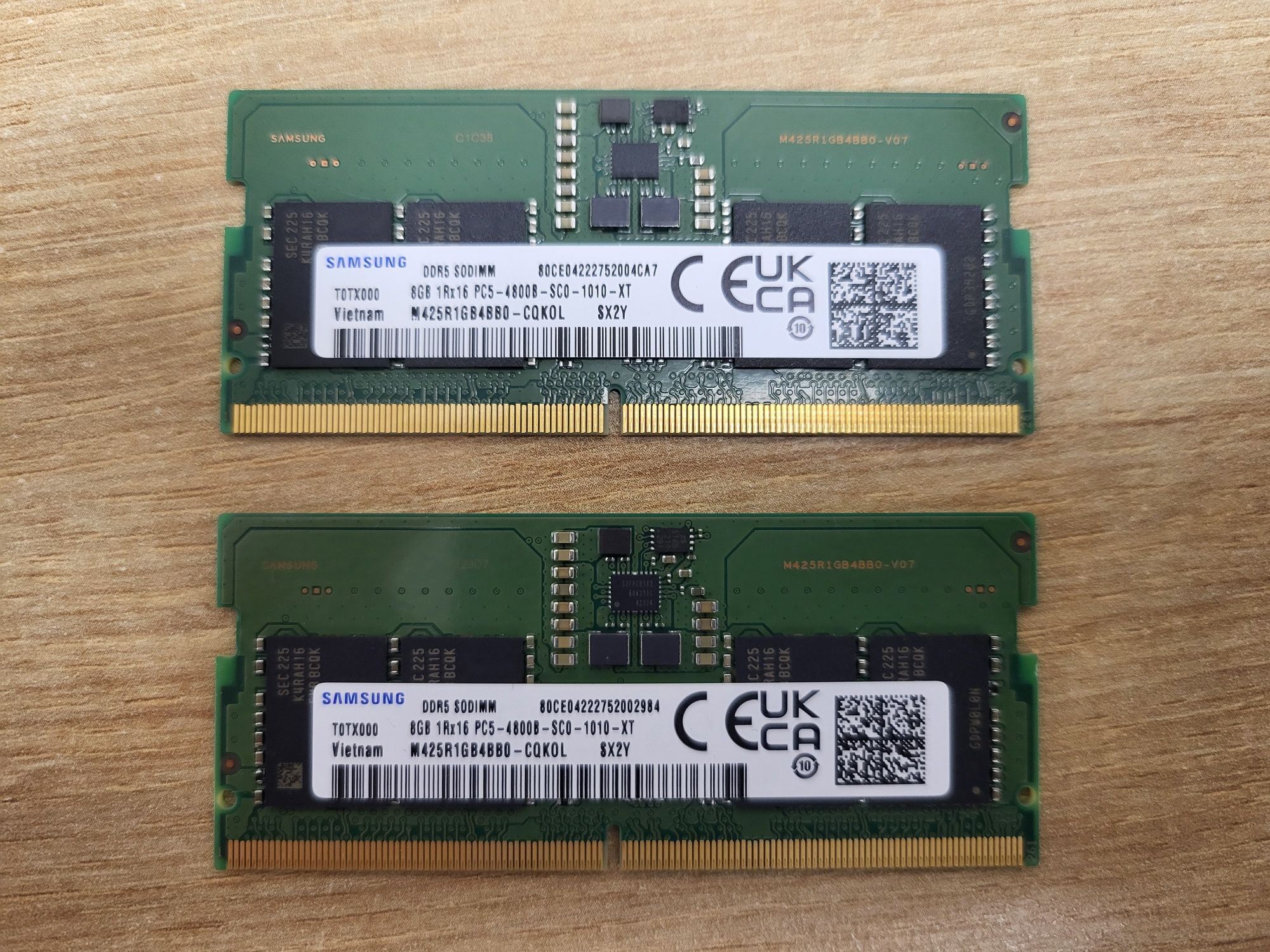 Pamięć ram Samsung 16GB, 2x8GB, DDR5, 4800MHz, SODIMM