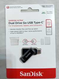 Sandisk Ultra Dual Drive Go 512GB USB Pendrive Typu C