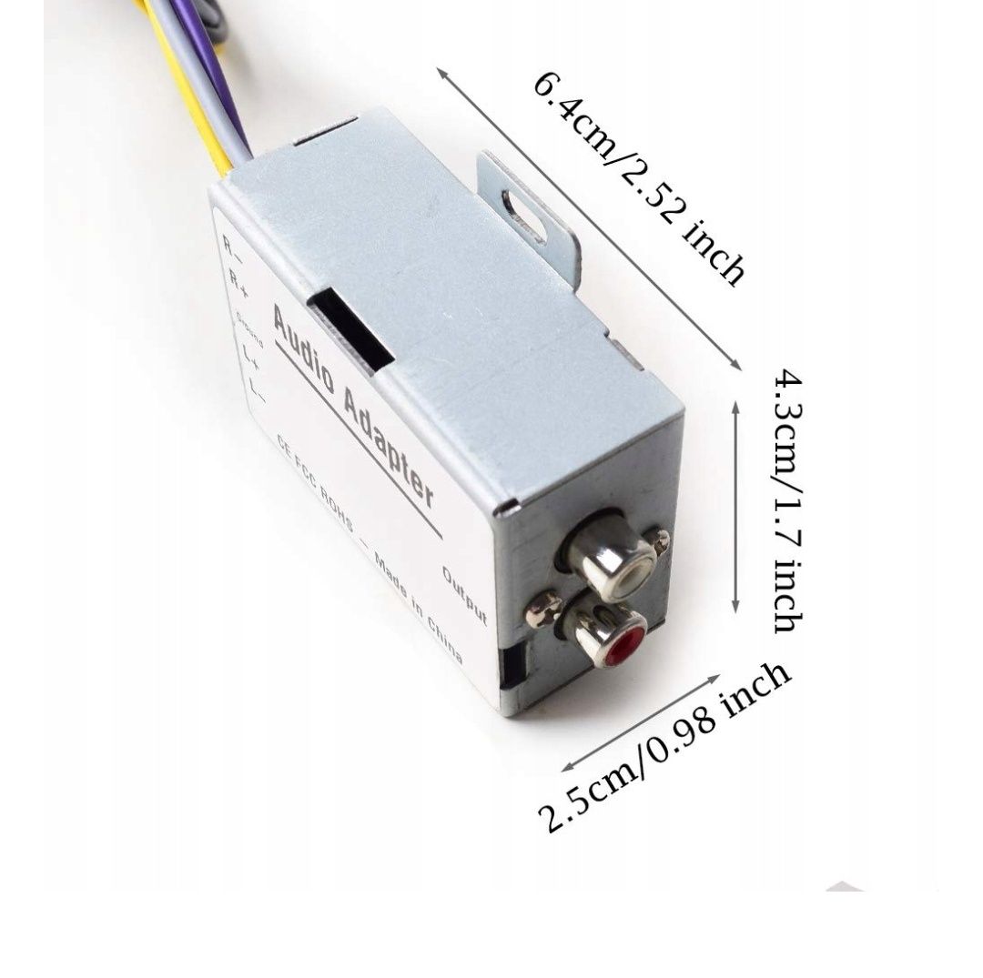 Konwerter Sygnału Audio Hi-Low RCA