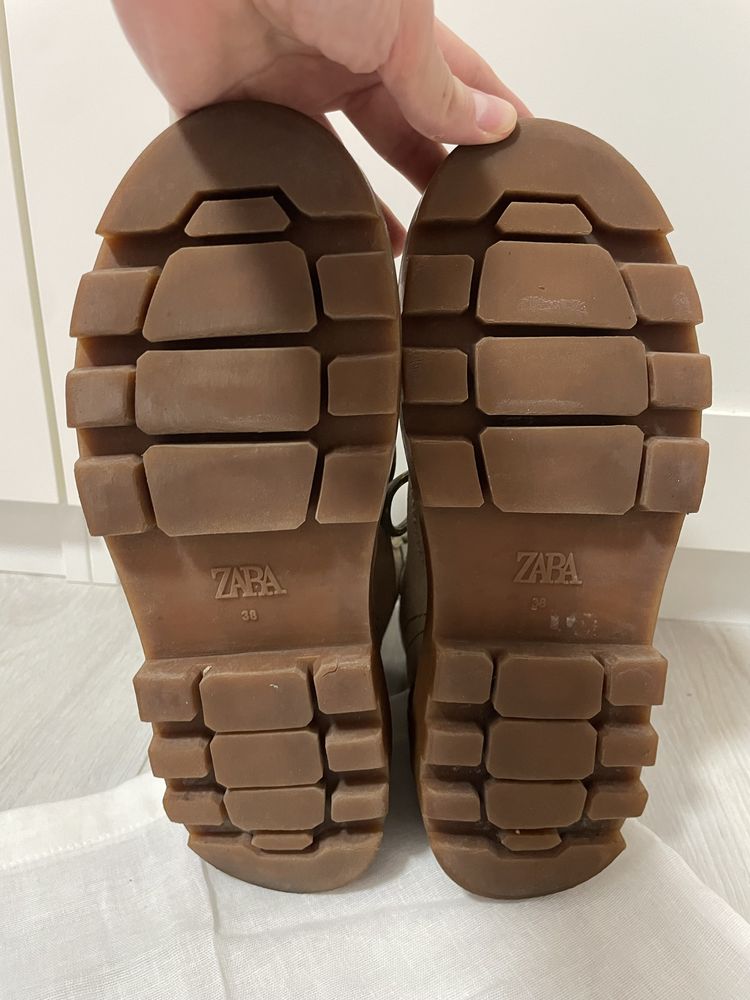 Zara buty sznurowane trapery 38