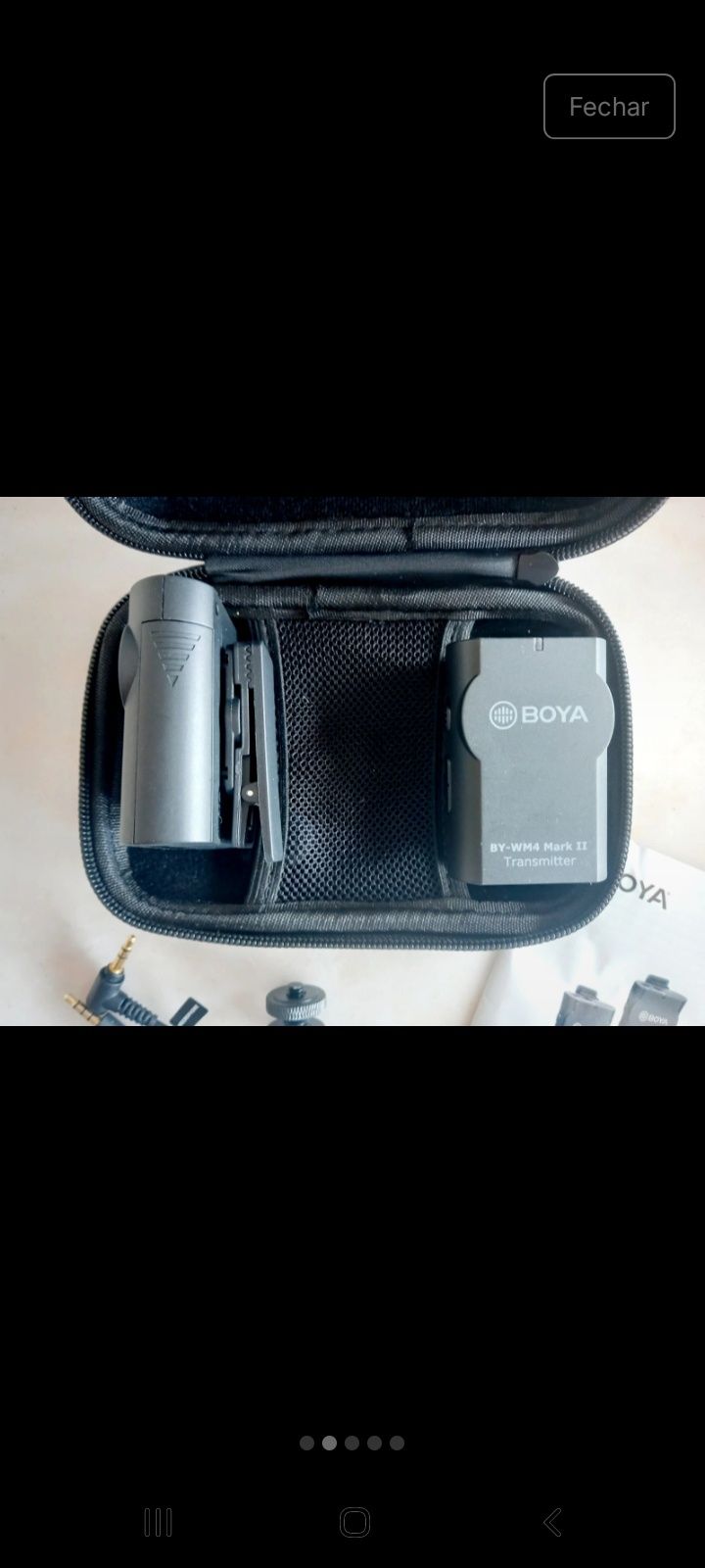 Microfone Boya sem fio BY-WM4 Mark II