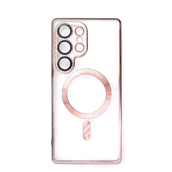 Etui Electroplated Case z MagSafe galwanizowane na iPhone 16e - różowe