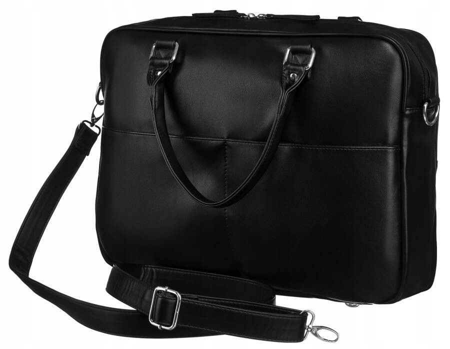 męska torba na laptopa do 14 cali wykonana ze skóry ekologicznej
