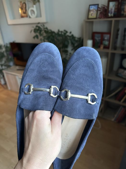 Замшеві лофери 41 р