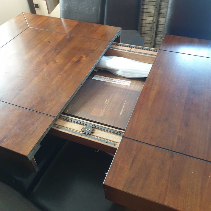 Stół jadalny rozsuwany z krzesłami 8 szt.