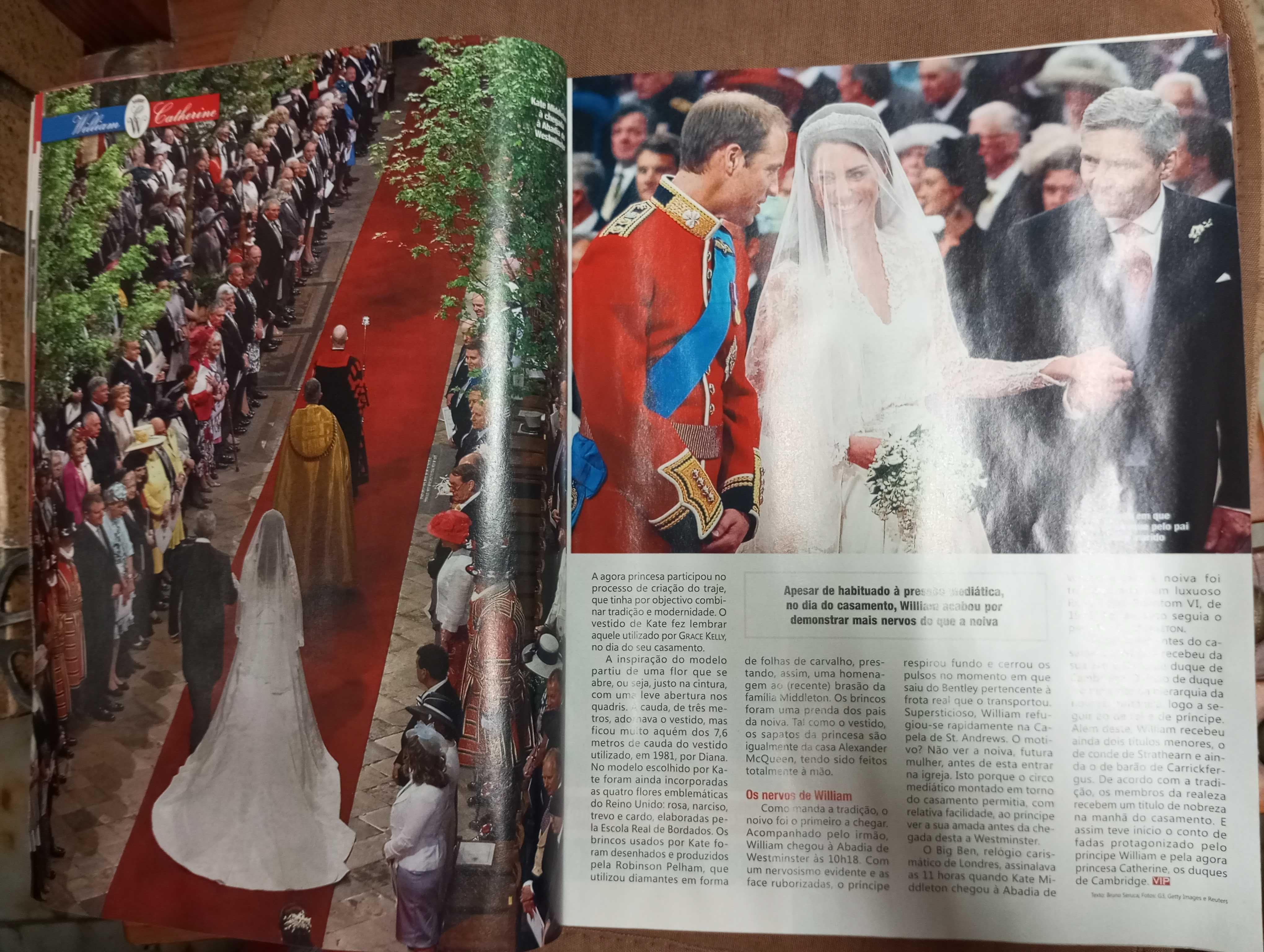 Revista VIP dedicada em grande parte ao casamento de William e Kate.