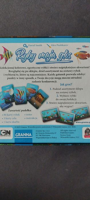 Ryby maja głos gra karciana