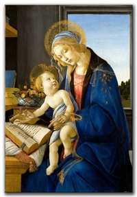 Sandro Botticielli: Madonna z książką z 1479 r. płótno kopia