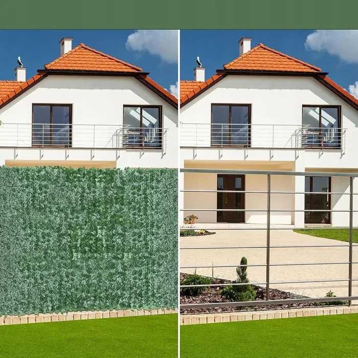 SZTUCZNY BLUSZCZ Żywopłot Osłona na Balkon LIŚCIE SIATKA 1,75x3m