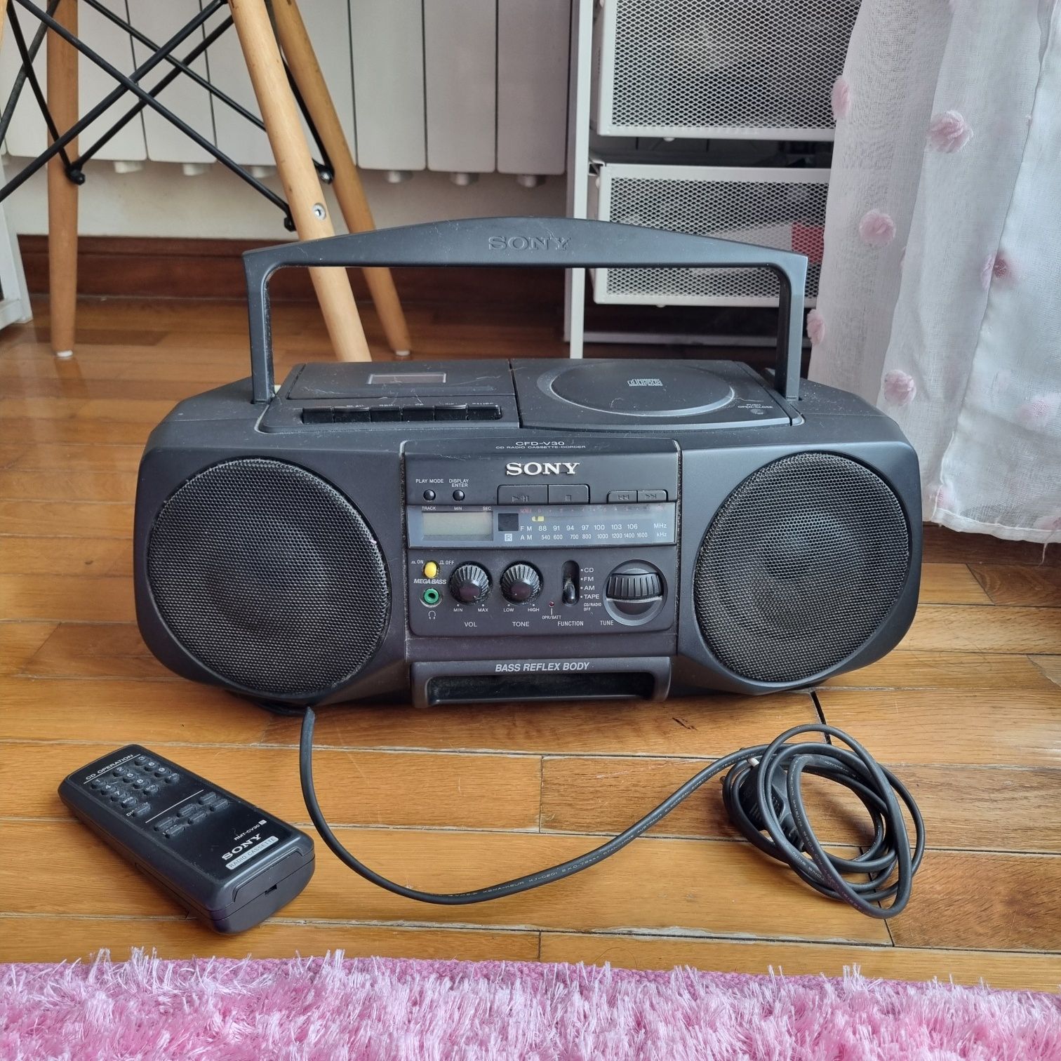 Leitor de CDs e Rádio da Sony