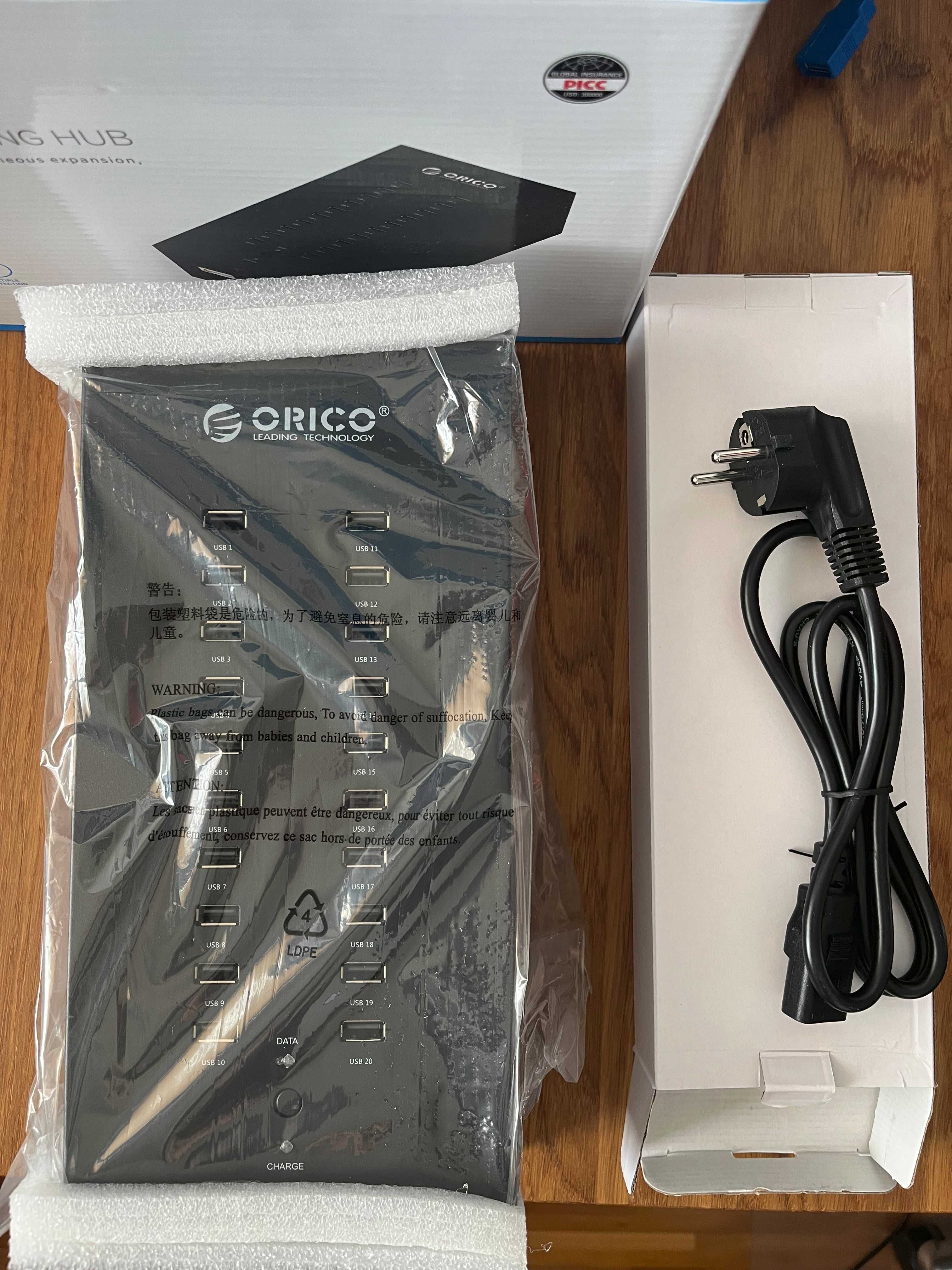Nowy przemysłowy hub USB ORICO IH20P - 20 portów