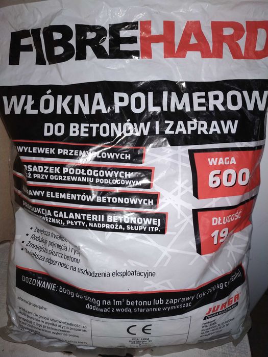 Włókna polimerowe do betonu i zapraw (19mm, 0,6kg)