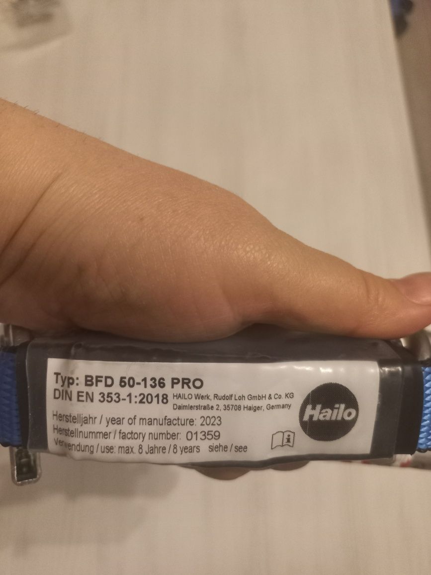 Wózek asekuracyjny H-50 Hailo SPL 50 PRO do pionowego systemu asekurac