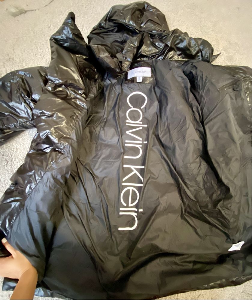 Чоловічий подовжений пуховик Calvin Klein