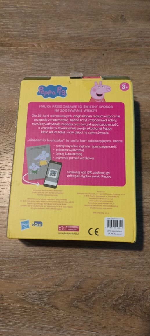 Karty edukacyjne Peppa Pig