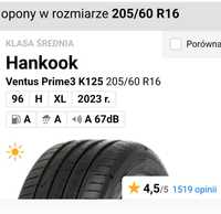 2 Opony letnie Hankook 205/60R16