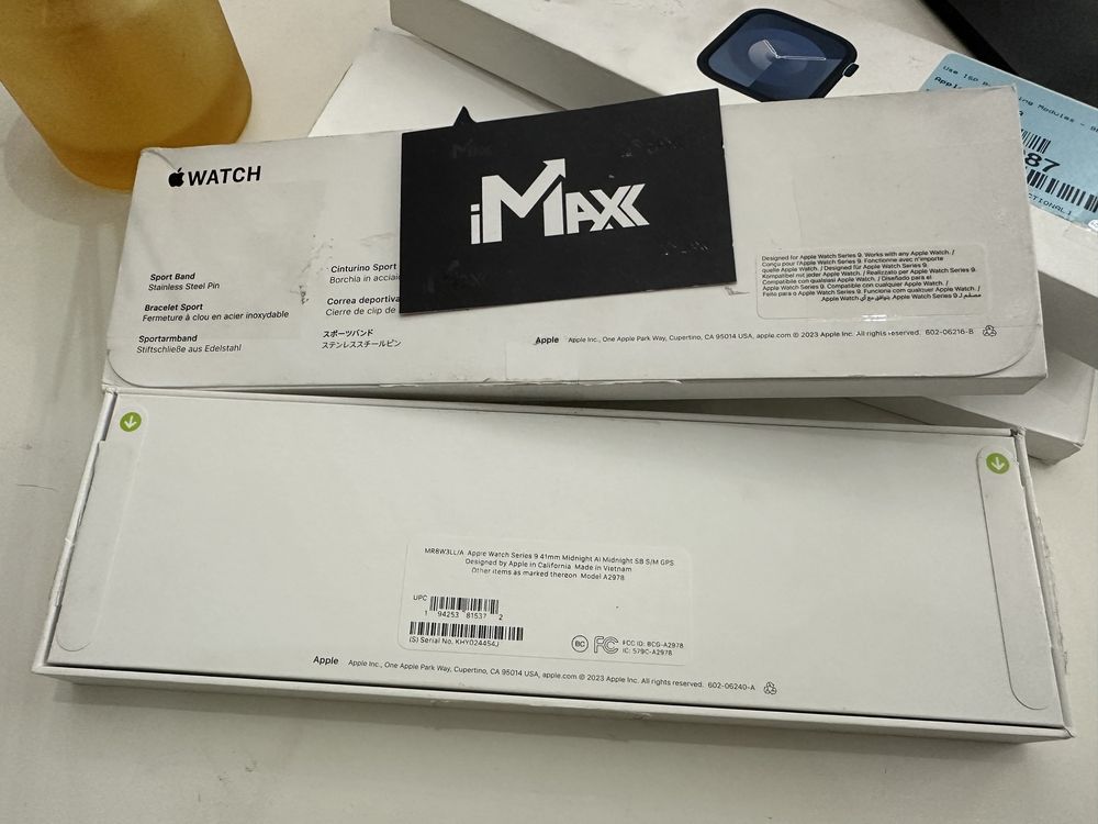 Apple Watch 9-41 9-45 Midnight Нові Open Box роспаковані 279€
