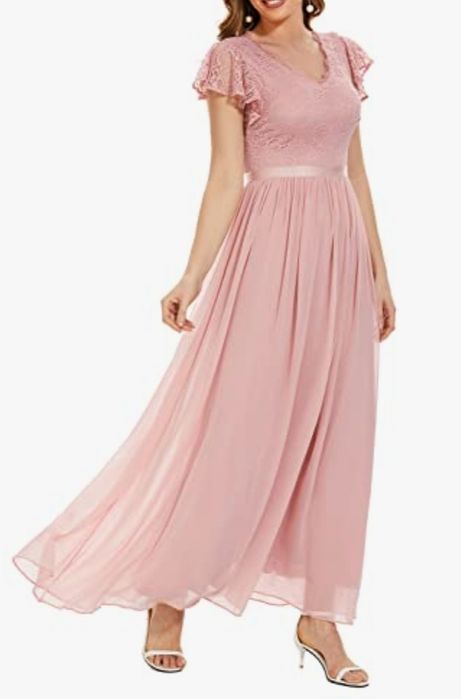 Długa zwiewna sukienka