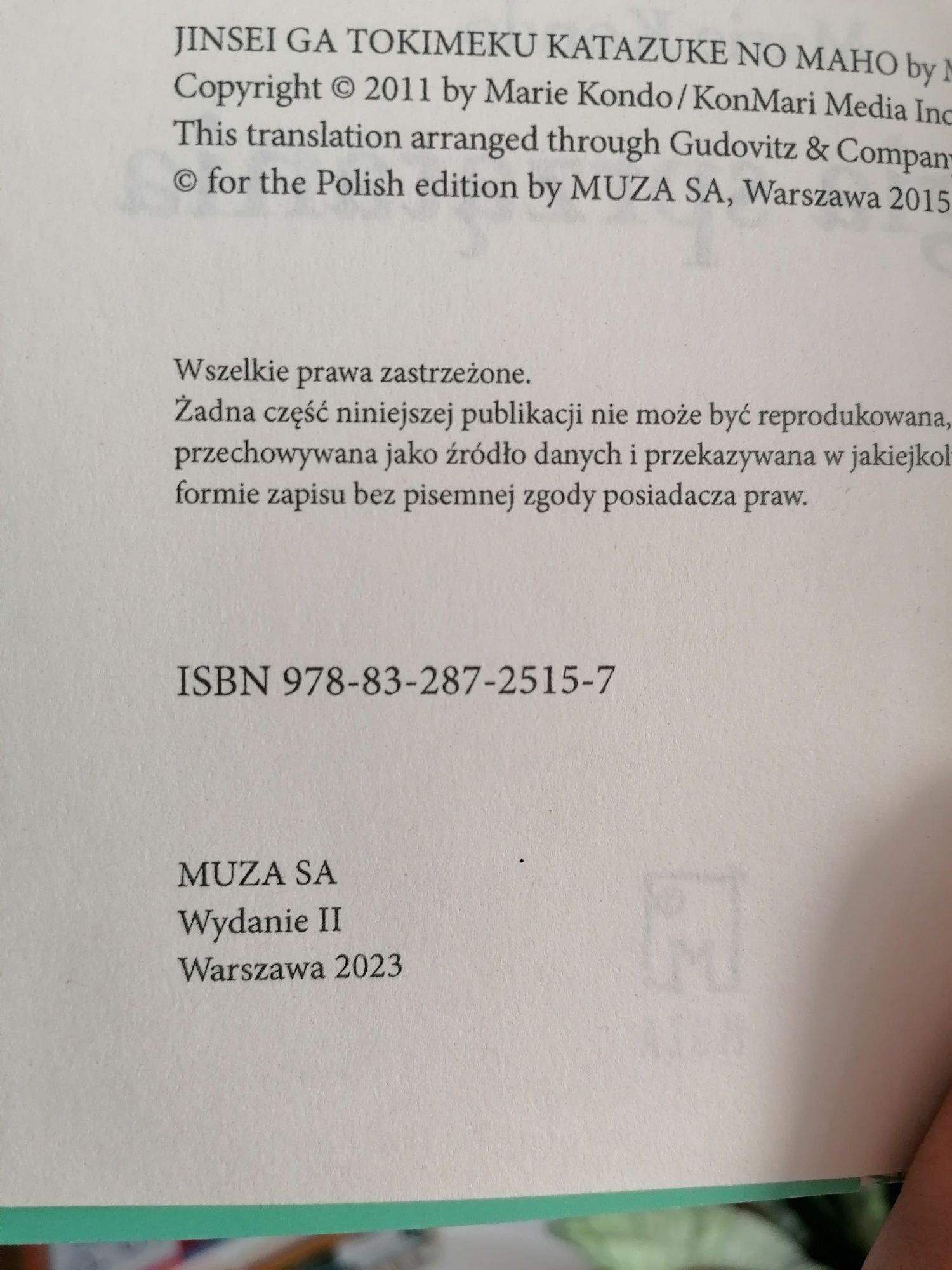 Książka Magia sprzątania Marie Kondo nowa wyd. 2023