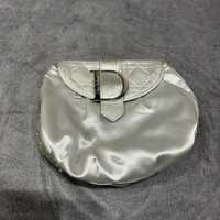 Torebka Dior Perfume srebrna big logo klamra