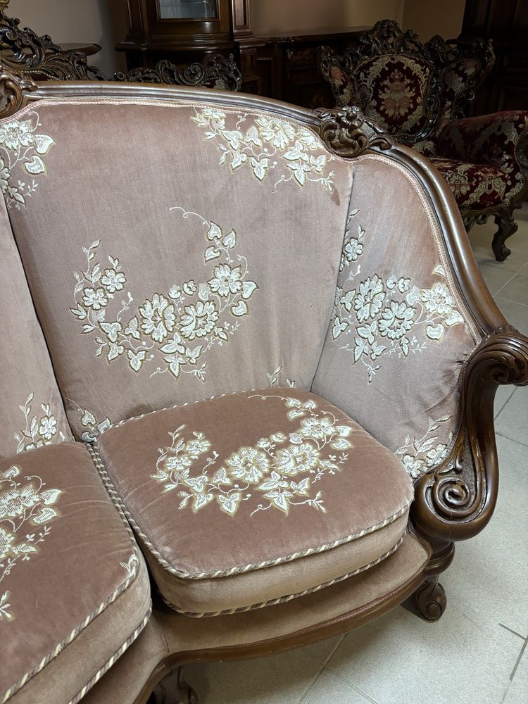 Włoski Komplet Wypoczynkowy 411 mega sofa 2 fotele meble stylowe