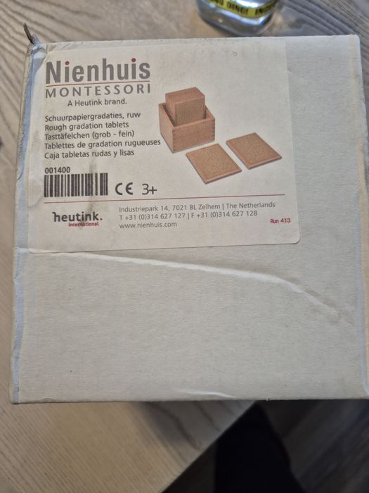 Nienhuis montessori zestaw tabliczek z gradacją