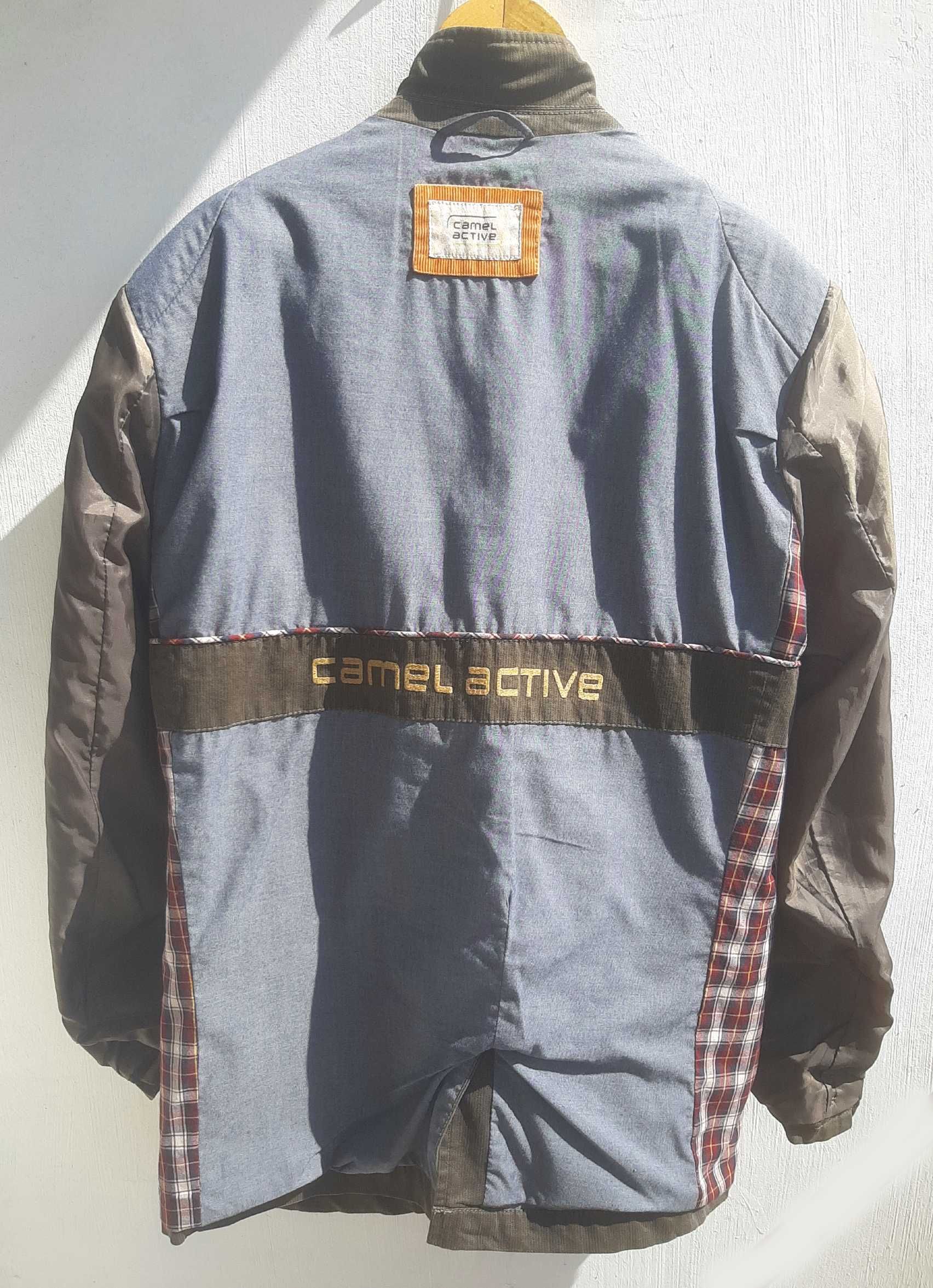Camel Active marynarka męska blezer 100% bawełny khaki r.56 logowana