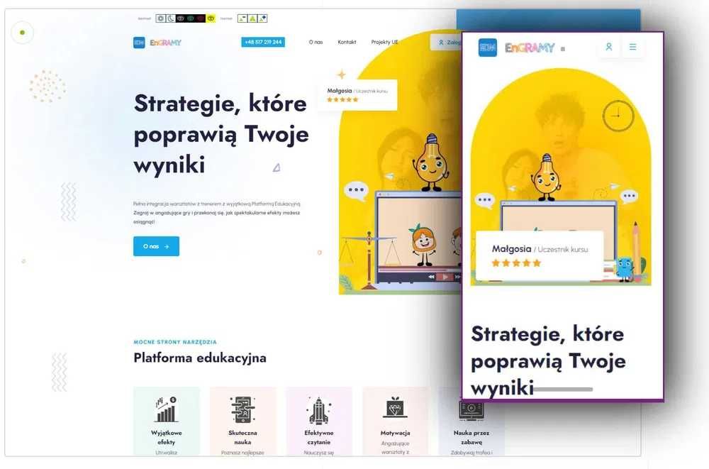 Strona WWW | Sklep internetowy | Aplikacje mobilne | Grafika
