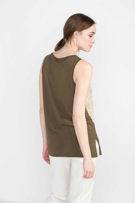 Женская блуза Cortefiel L XL 48 50 блузка топ футболка майка вискоза