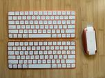Apple Magic Keyboard with Touch ID A2449 Mouse A1657 Orange