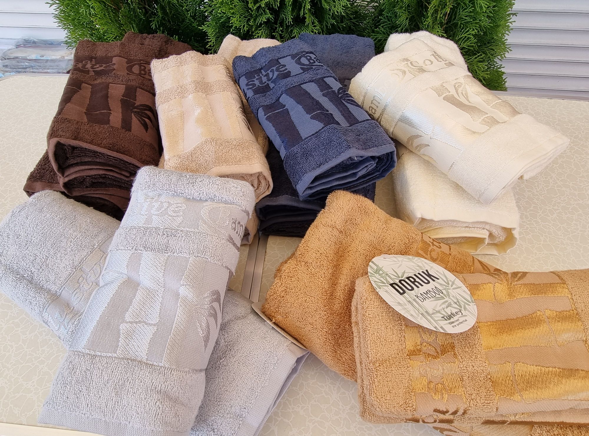Рушники бамбукові Туреччина 450гр/м.кв. Обличчя та баня.