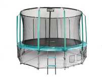 Trampolina Ogrodowa 487cm/16ft zielona Maxy Comfort Z Wewnętrzną siatk