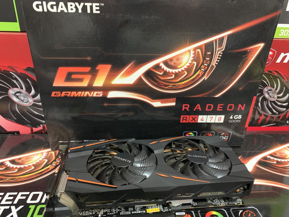 Відеокарта Gigabyte RX 470 4gb хороший стан!