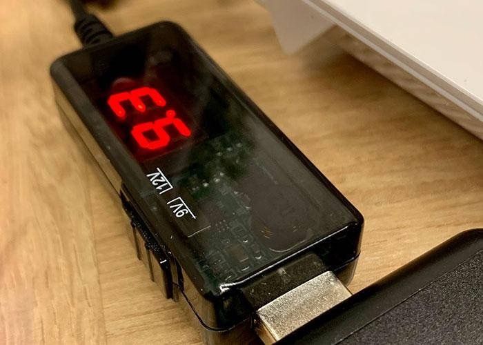Перехіднк від Повербанку для вайфай роутера KWS-912 USB 5V на 9V і 12V